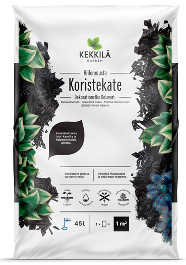 Koristekate 45 l, hiilenmusta