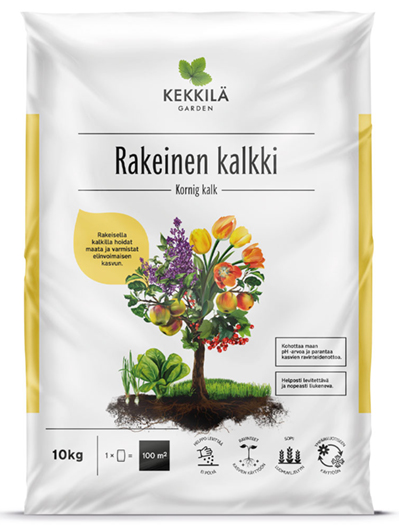 Kekkilän Rakeinen puutarhakalkki 10 kg