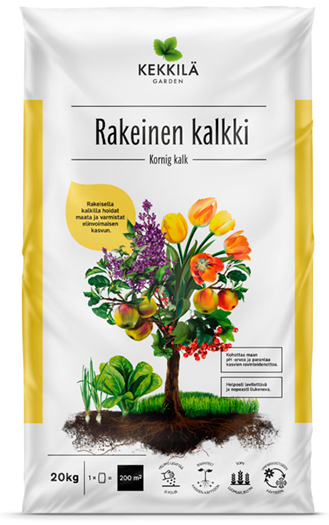 Kekkilän Rakeinen puutarhakalkki 20 kg