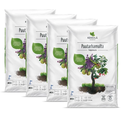 Kampanja: 4 säkkiä Puutarhamultaa 40 l/säkki