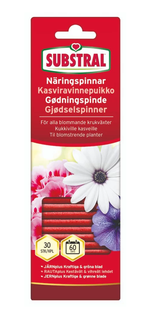 Kasviravinnepuikko kukkiville kasveille