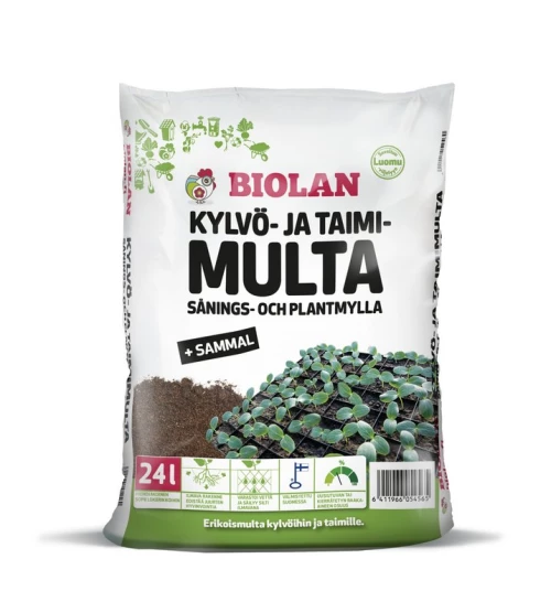 Kylvö- ja taimimulta 24 l