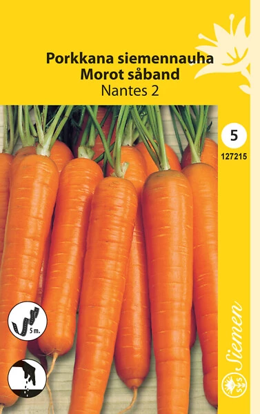 Porkkana Nantes 2 siemennauha