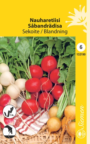 Retiisi sekoite siemennauha 