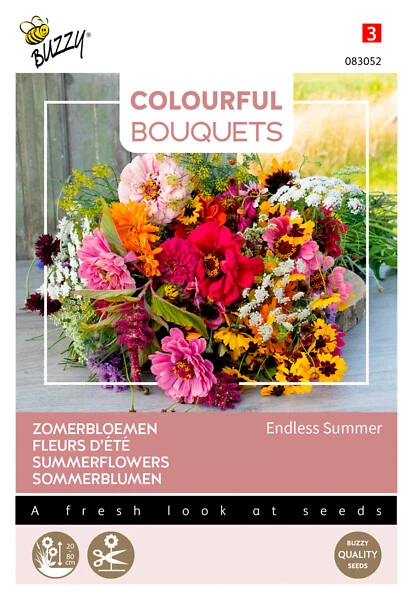Buzzy Colorful Bouquets Endless Summer