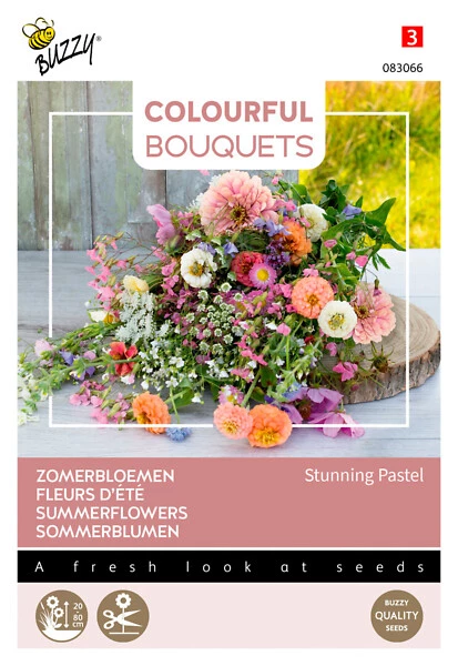 Buzzy Colorful Bouquets Stunning Pastel mix