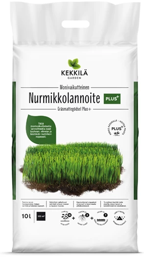 Kekkilän Nurmikkolannoite Plus 10 l